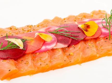 Saumon mariné lime pepper